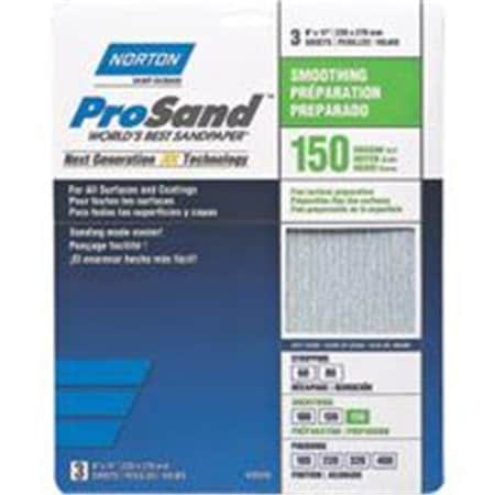 Norton Co Norton Sndpapr Prosand 9X11 Hndpk 150 2618 3306628